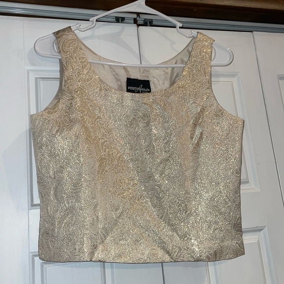 Positive Attitude Petite Gold Crop/8P - Picture 1 of 6